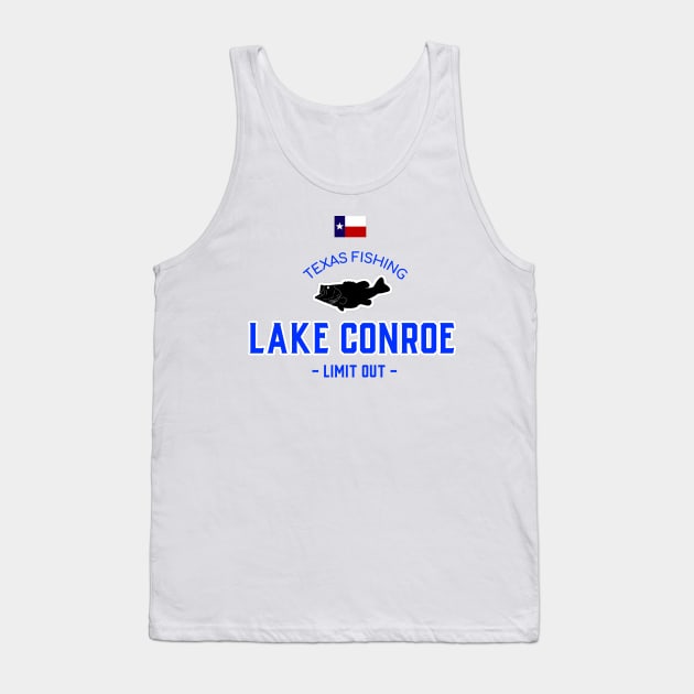 LAKE CONROE TEXAS T-SHIRT Tank Top by Cult Classics